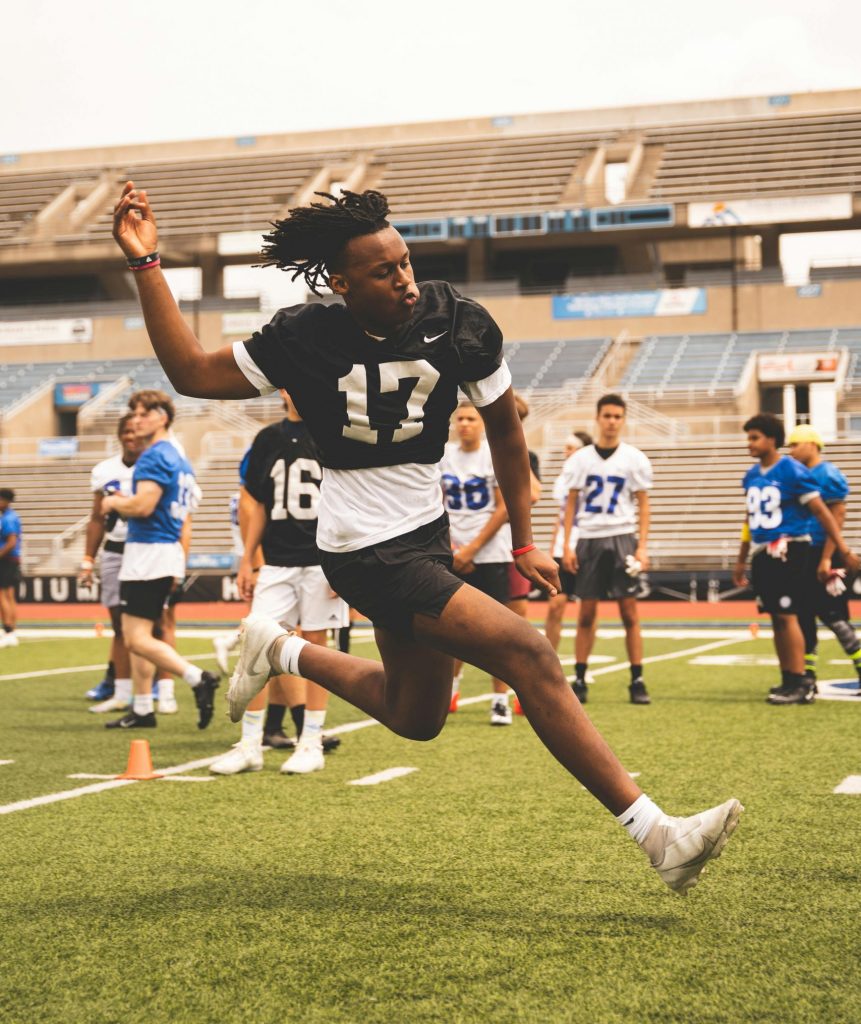 high school 40 yard dash and combine